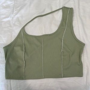 Light green Cross Strap Top